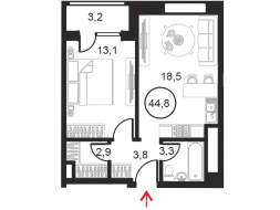 ИСКРА-ПАРК, Искра_Общие затраты, Секция 7, ап. 448
